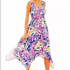 Lilly Pulitzer Sloane Midi Dress Catch and Release
